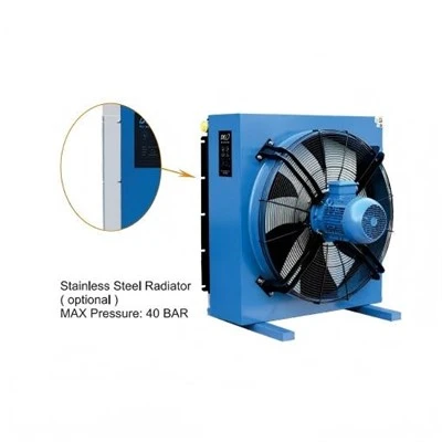 Hydraulické olejové chladiče vzduchu s ventilátorom Ac220v DC24v tepelný výmenník s ventilátorom Hydraulický olejový chladič Vzduchový kompresor Olejový chladič